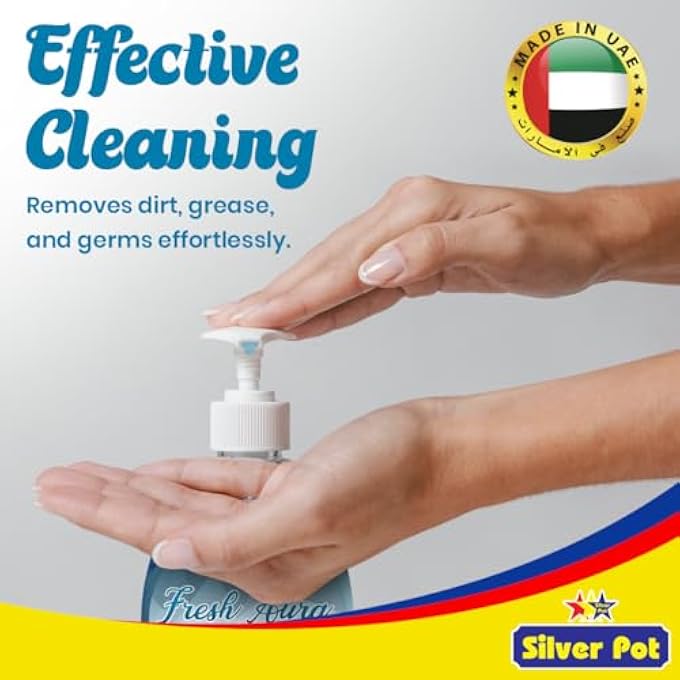 Silver Pot AQUARIUM HAND WASH TWIN PACK, 2 X 400ML, GENTLE HYDRATING FORMULA WITH FRESH AQUATIC SCENT, EFFECTIVE GERM PROTECTION, AND DAILY CARE - Image 2